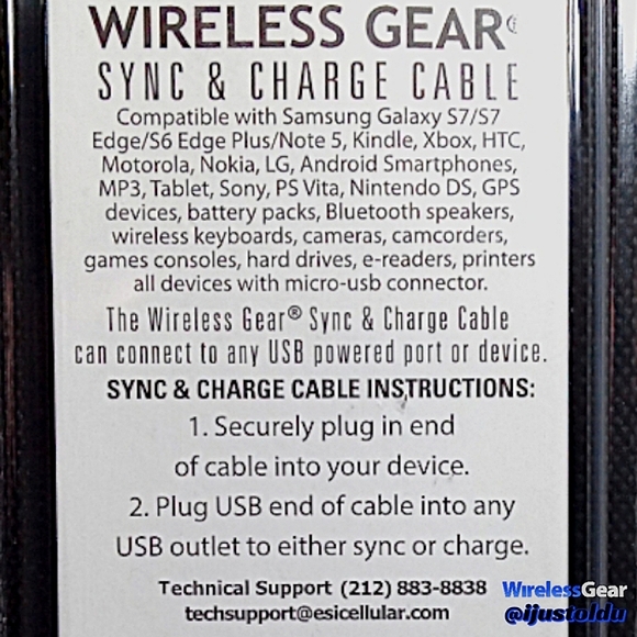 Wireless Gear Micro USB Sync & Charge Flashing Cable | 3 ft Cable  | Model G0227 - Picture 6 of 8